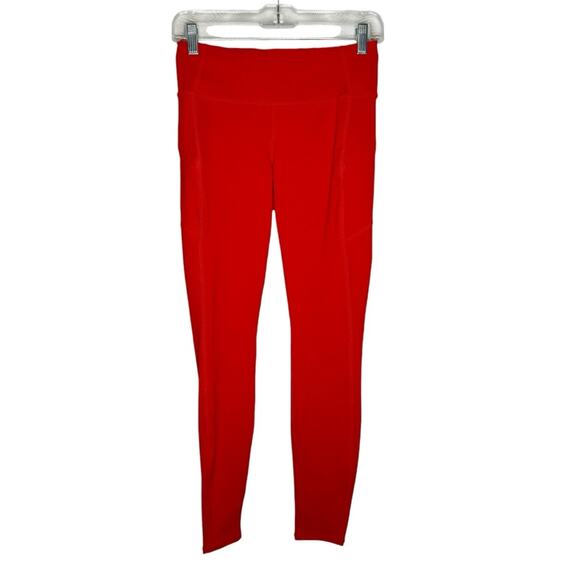 ATHLETA / radiant red Contender tight in powerlift mid rise leggings / S - Picture 1 of 11
